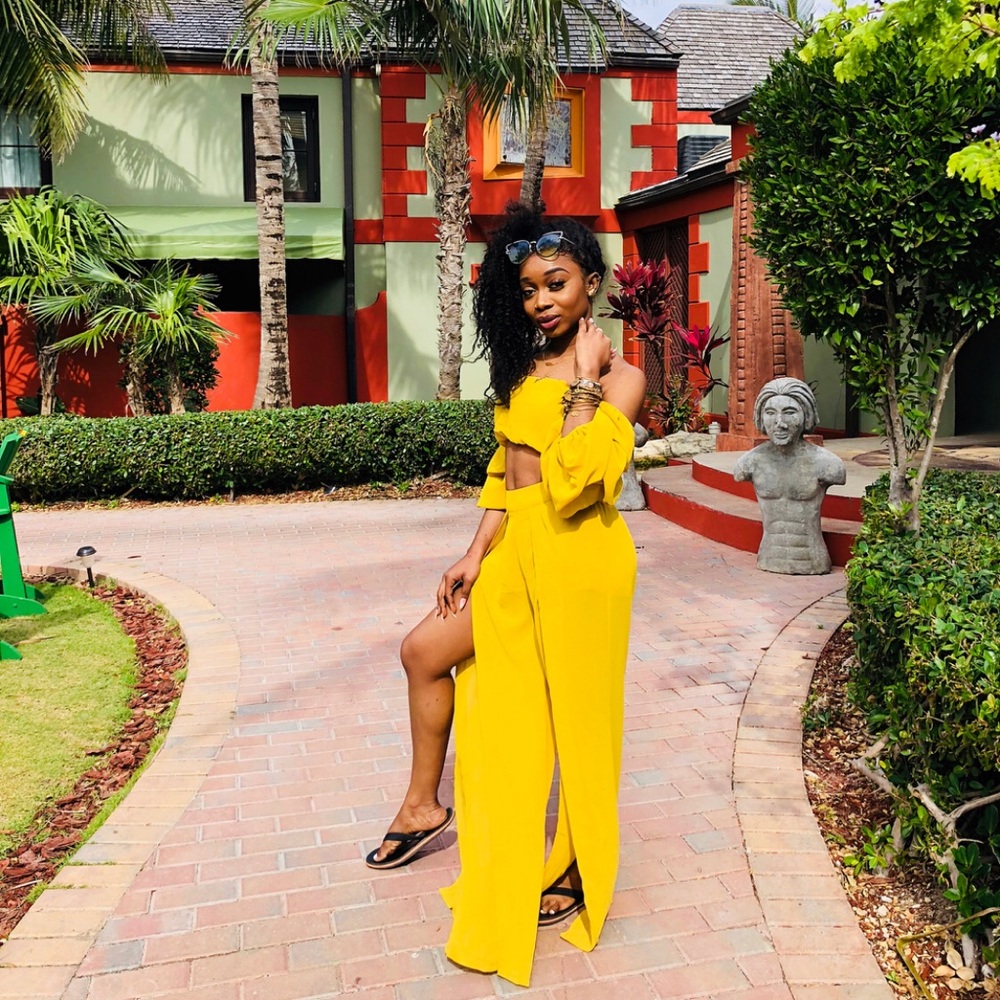 Yellow 2 piece sun fit